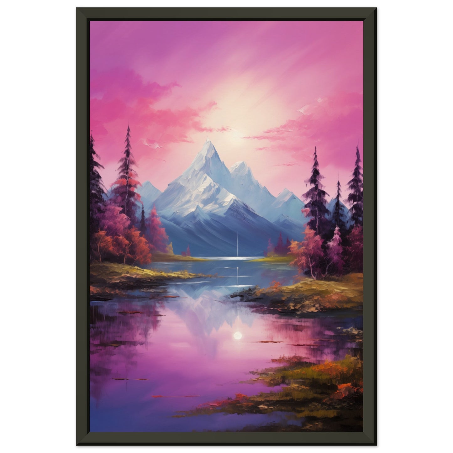 Fantasy Landscape Metal Framed Poster