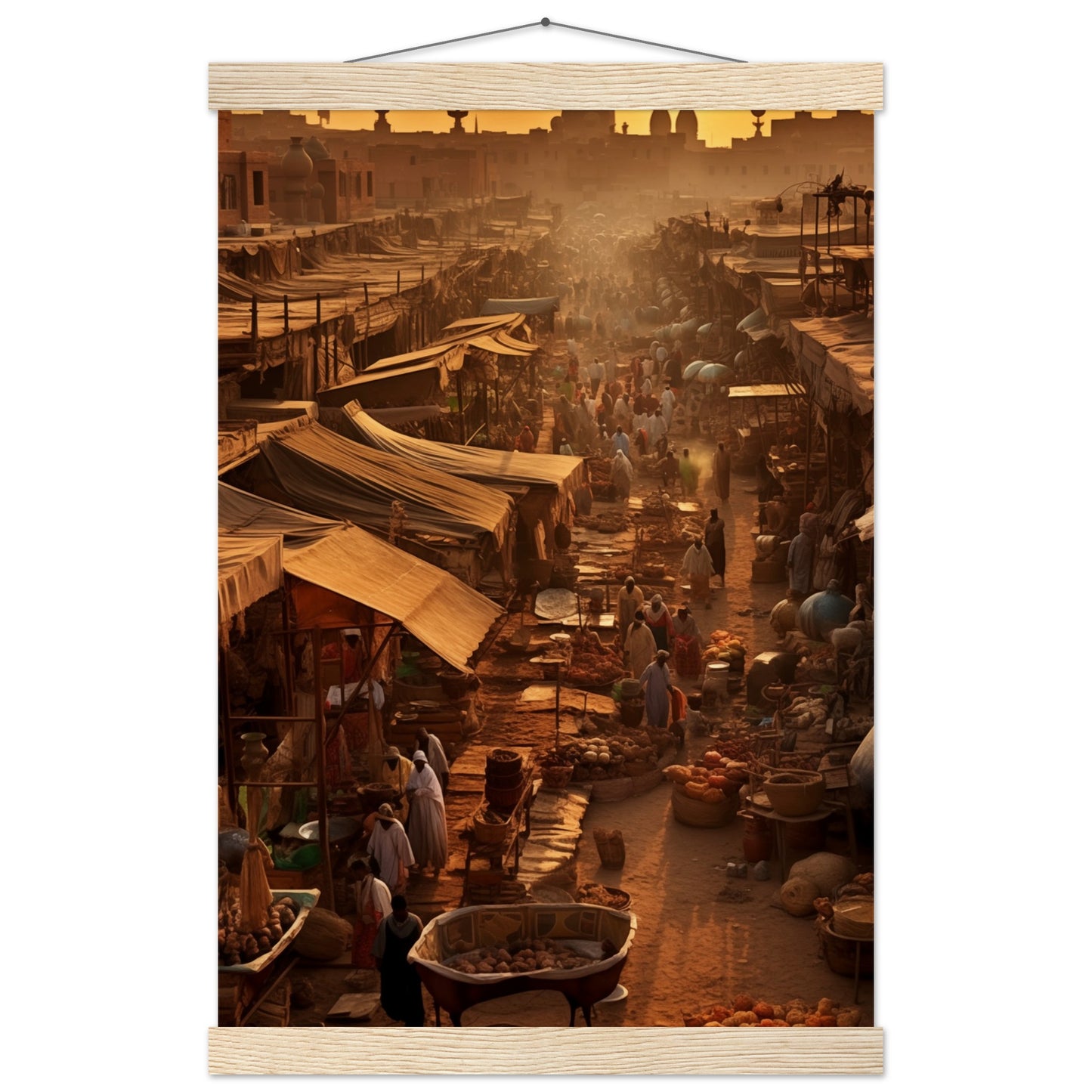 Luxor Market Poster with Hanger