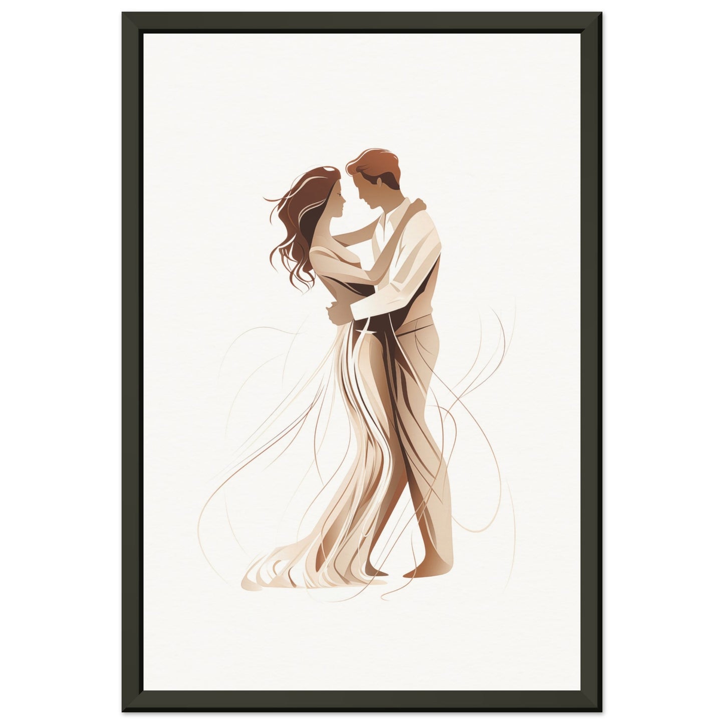 Dancing Couple Metal Framed Poster