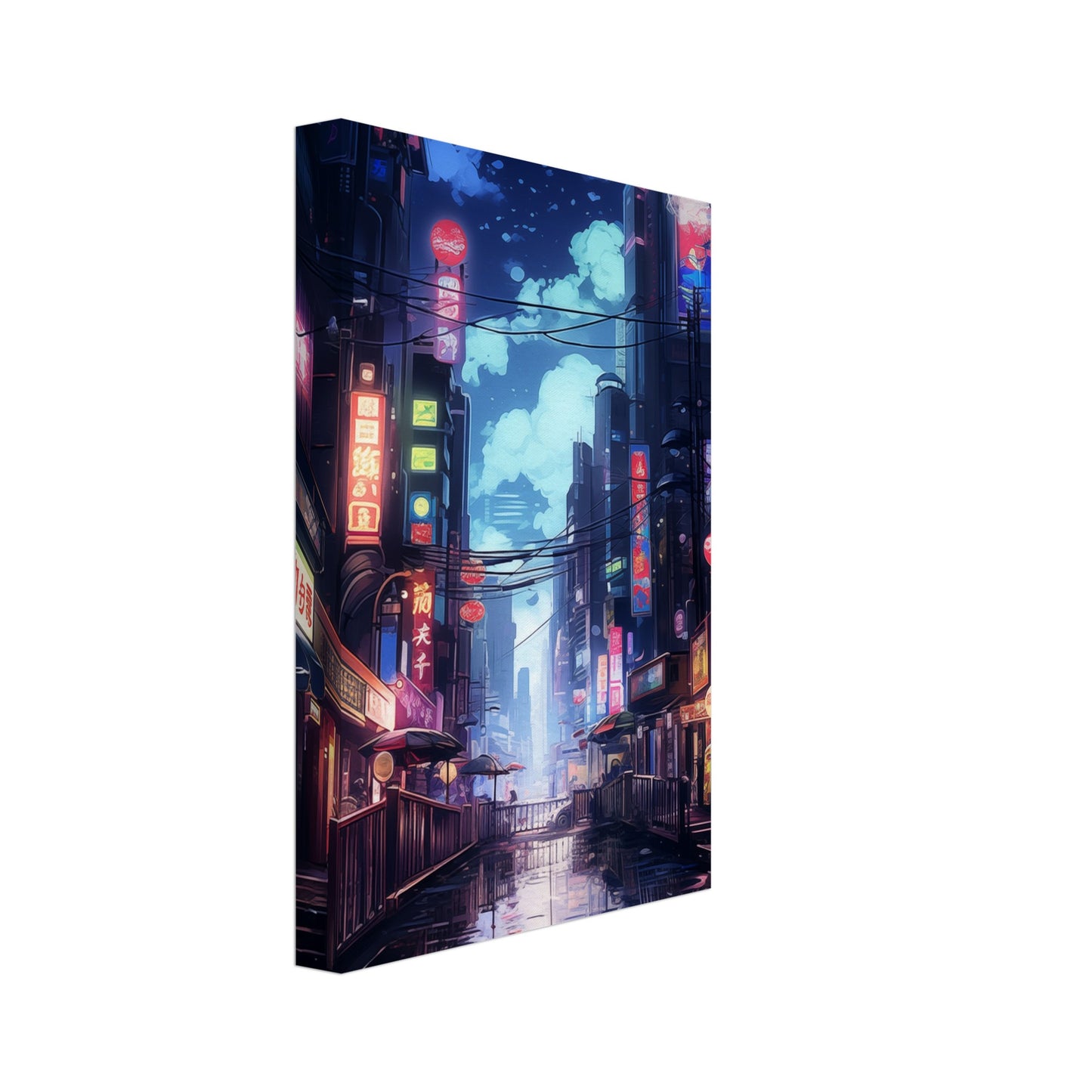 Neon City Canvas