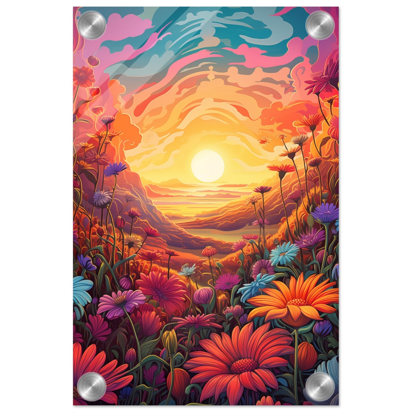 Pollen Sunset Acrylic Print