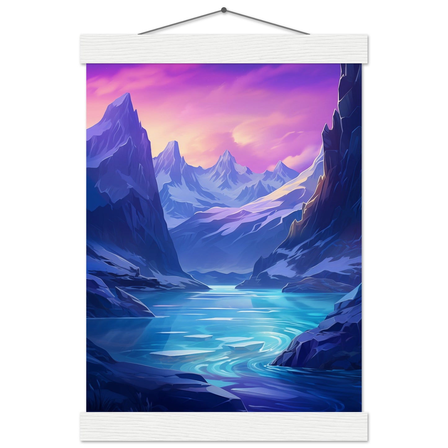 Tranquil Ice Poster with Hanger