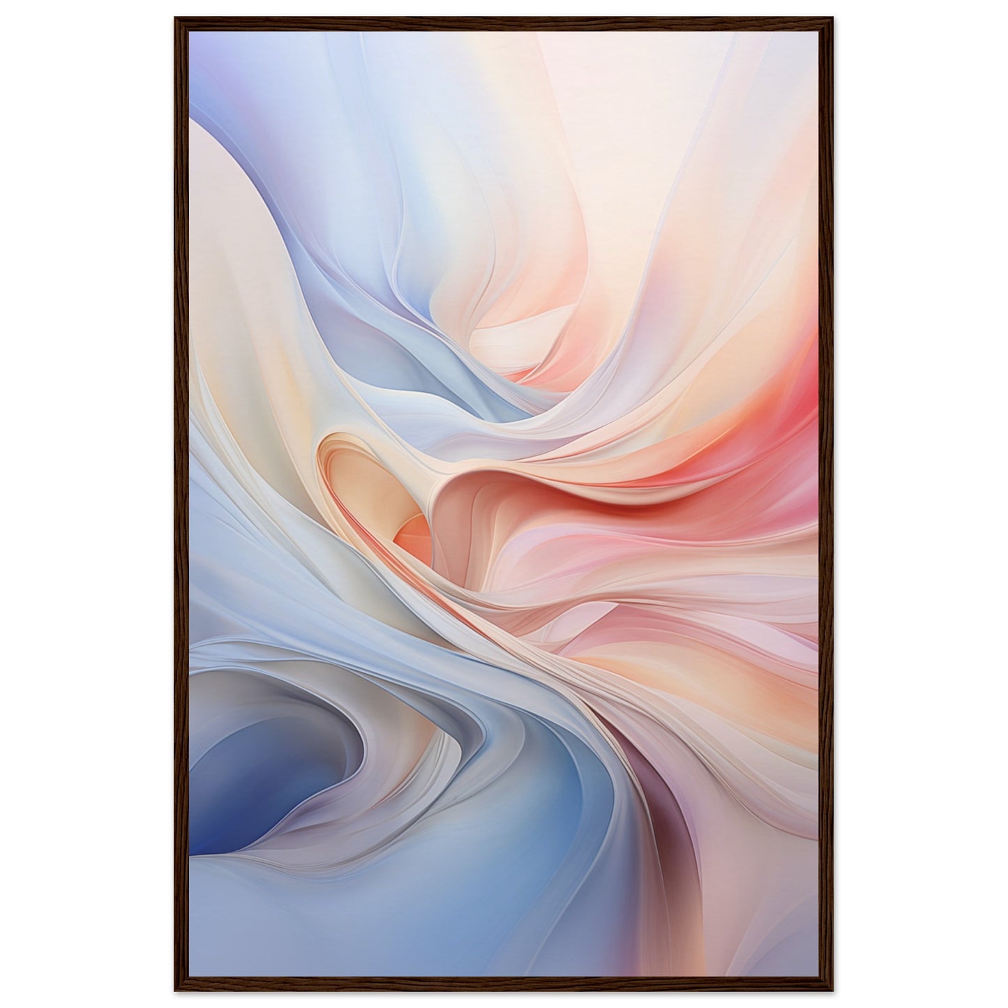 Abstract Swirl Wooden Framed Poster