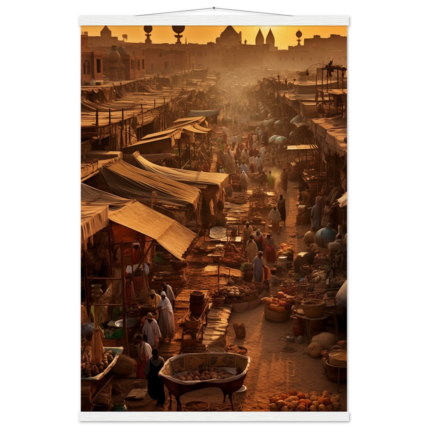 Luxor Market Poster with Hanger