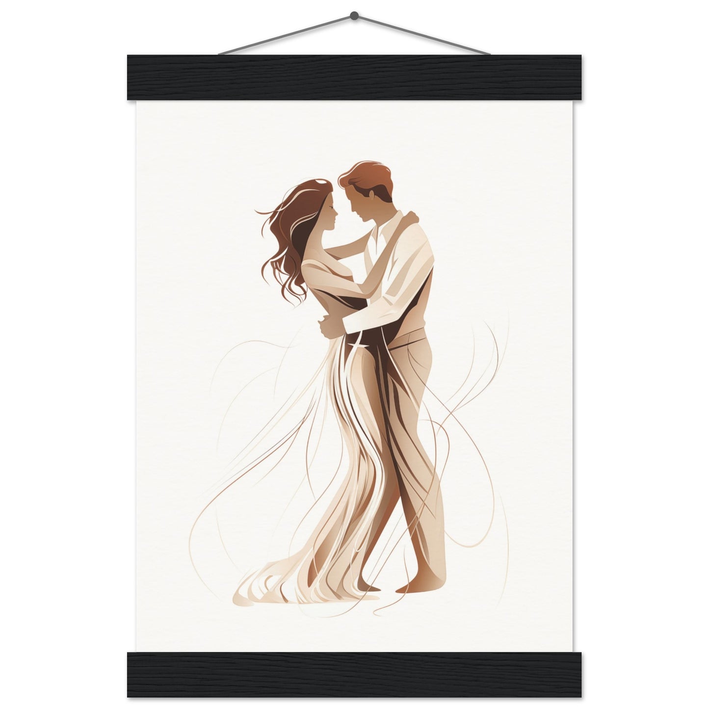 Dancing Couple Poster with Hanger