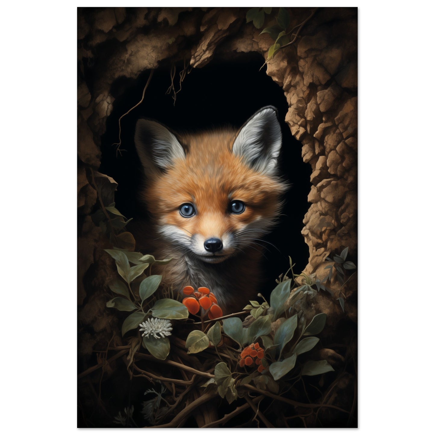 Fuzzy Fox Poster