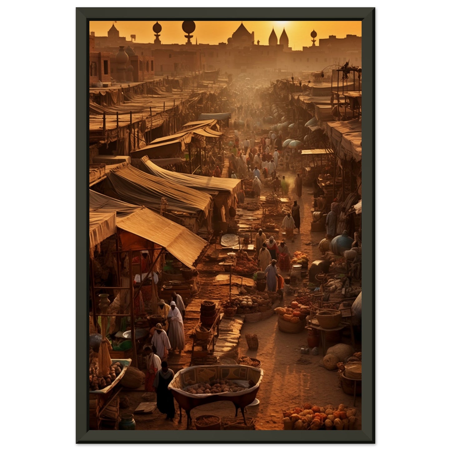 Luxor Market Metal Framed Poster