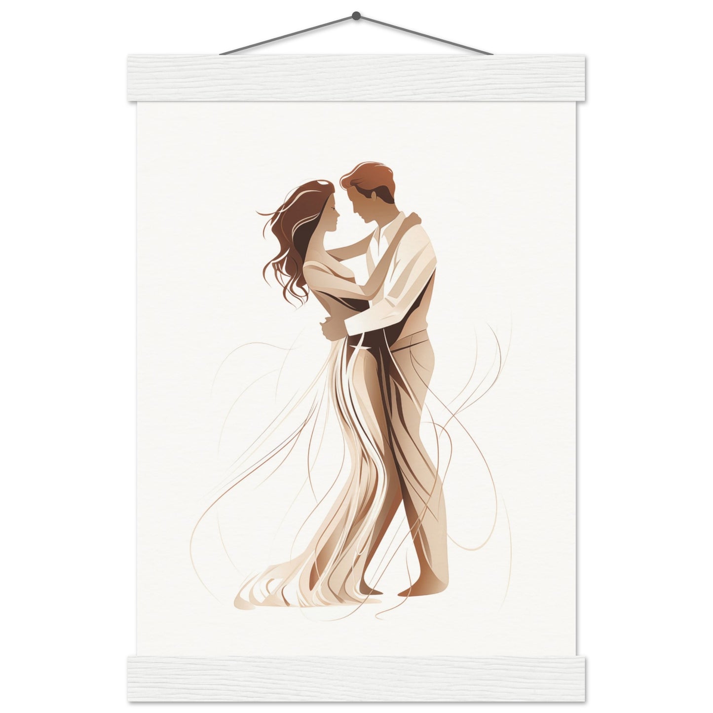 Dancing Couple Poster with Hanger