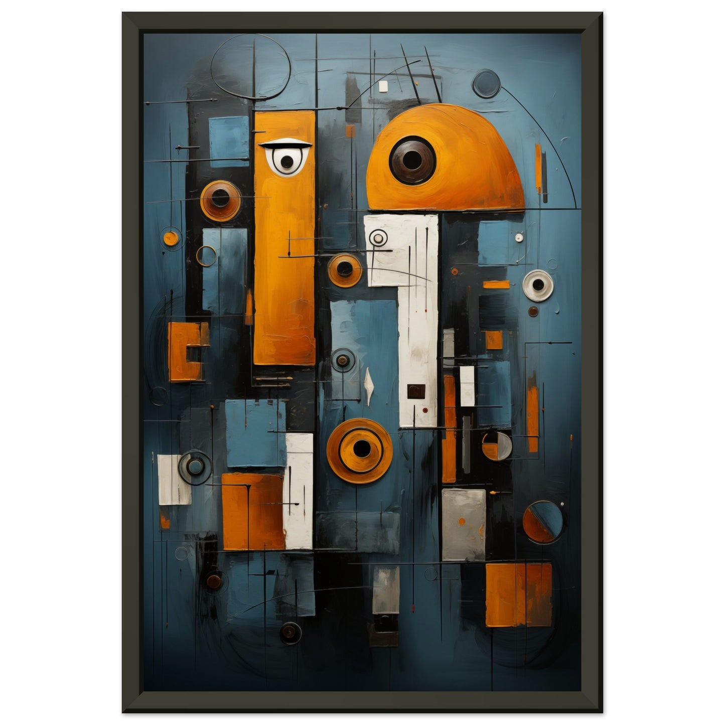 Abstract Gaze Metal Framed Poster