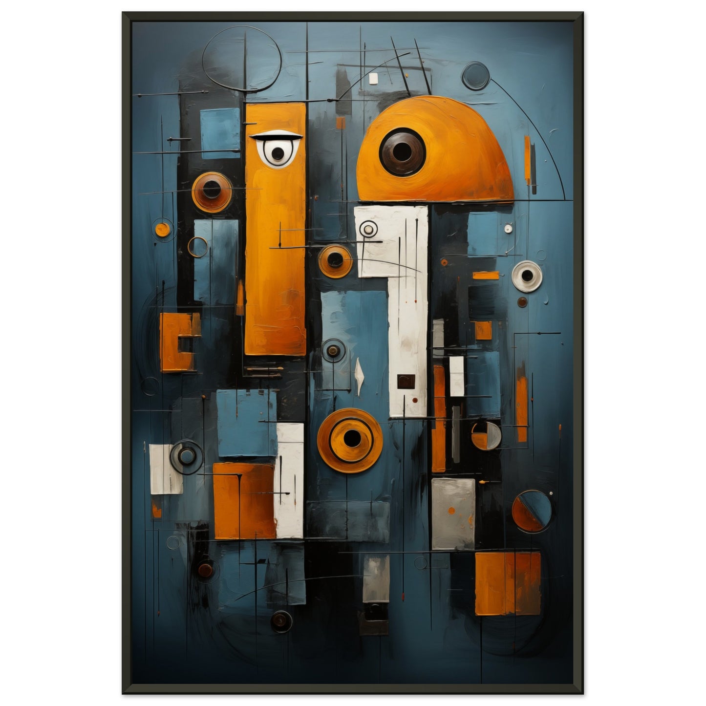 Abstract Gaze Metal Framed Poster