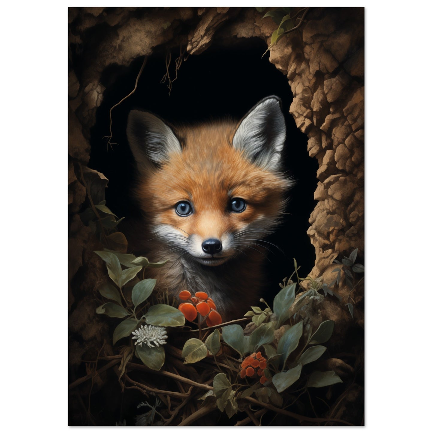 Fuzzy Fox Poster