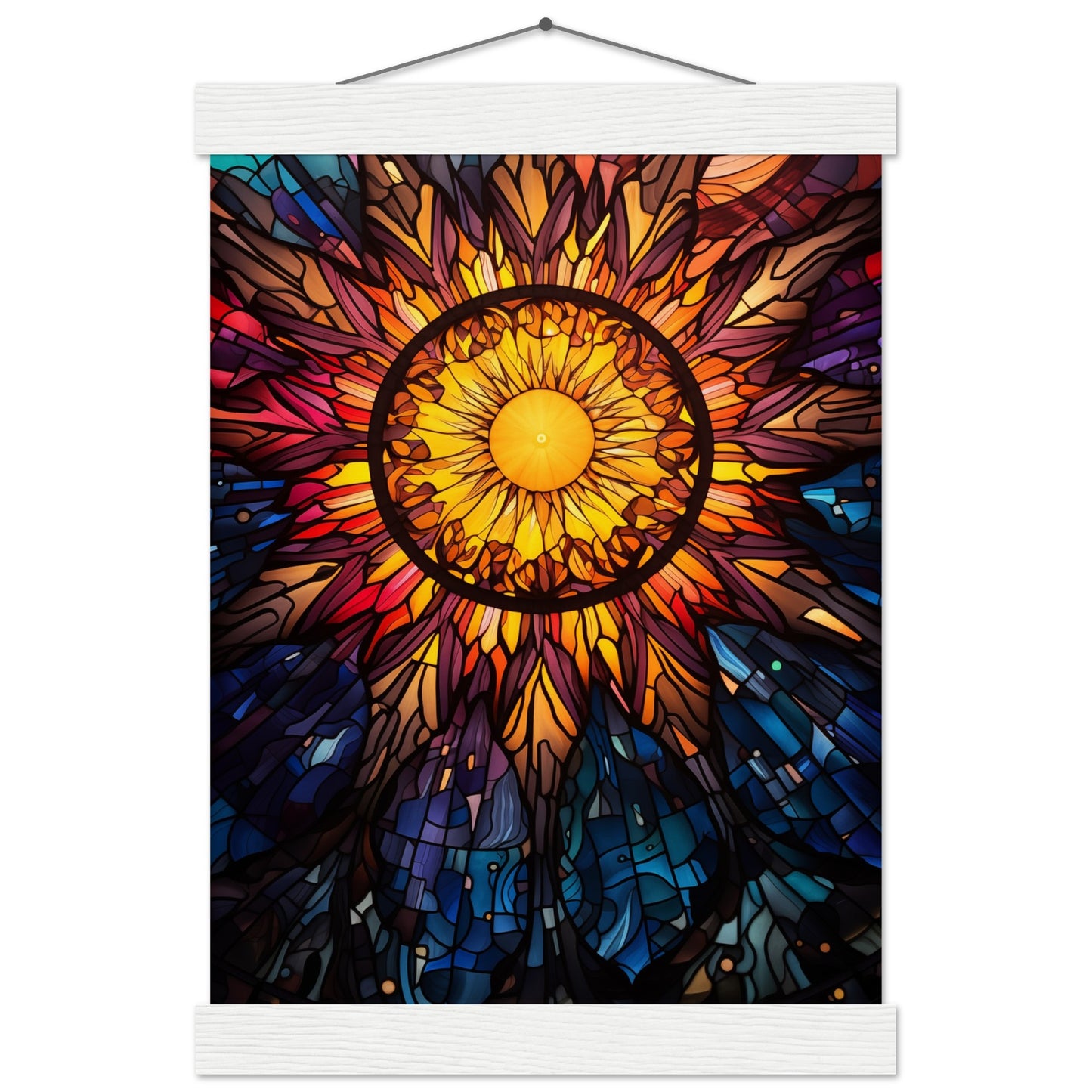 Sun Burst Poster with Hanger