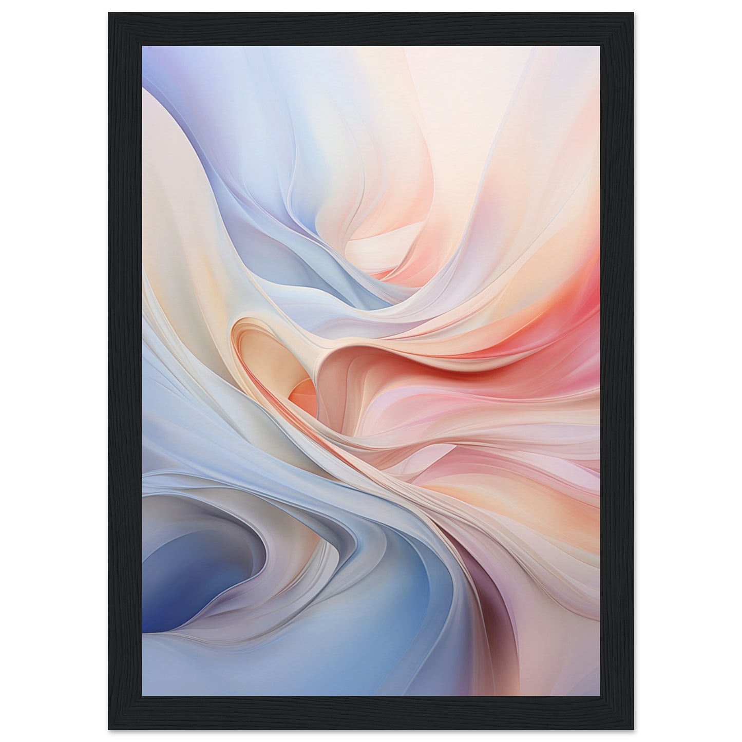 Abstract Swirl Wooden Framed Poster