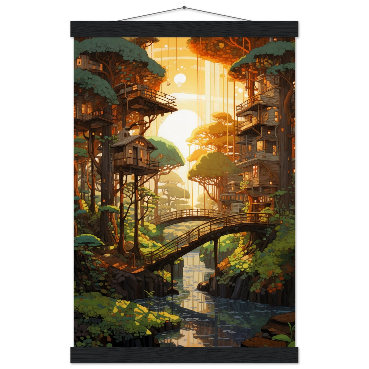 Woodland Whispers Poster with Hanger