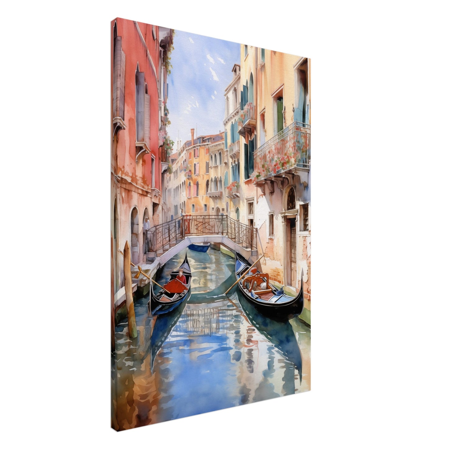 Watercolor Venice Italy Canvas