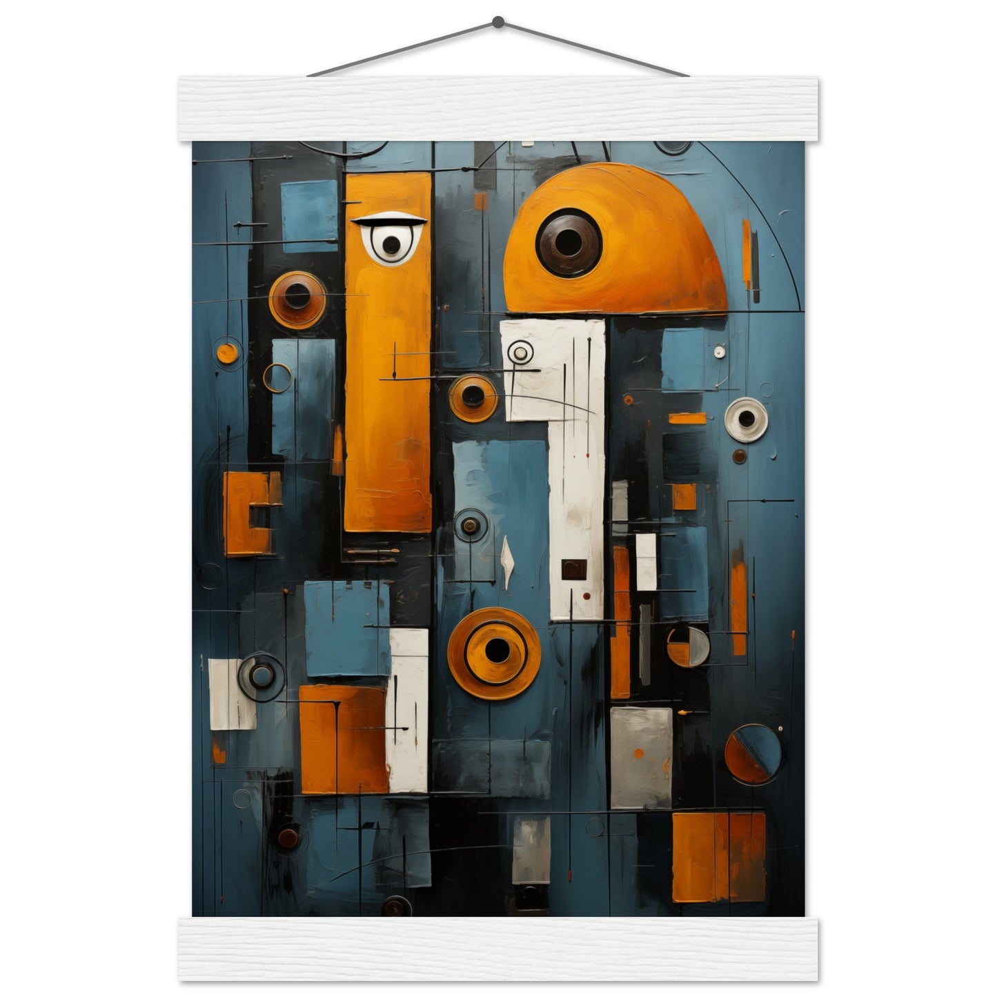 Abstract Gaze Poster with Hanger