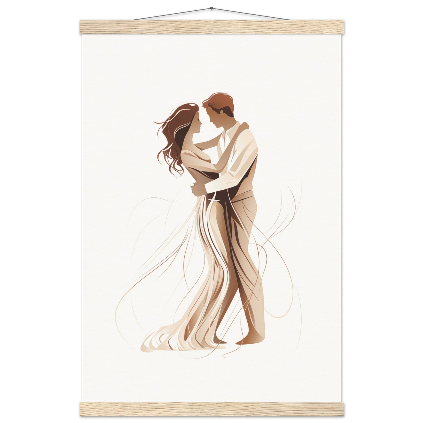 Dancing Couple Poster with Hanger