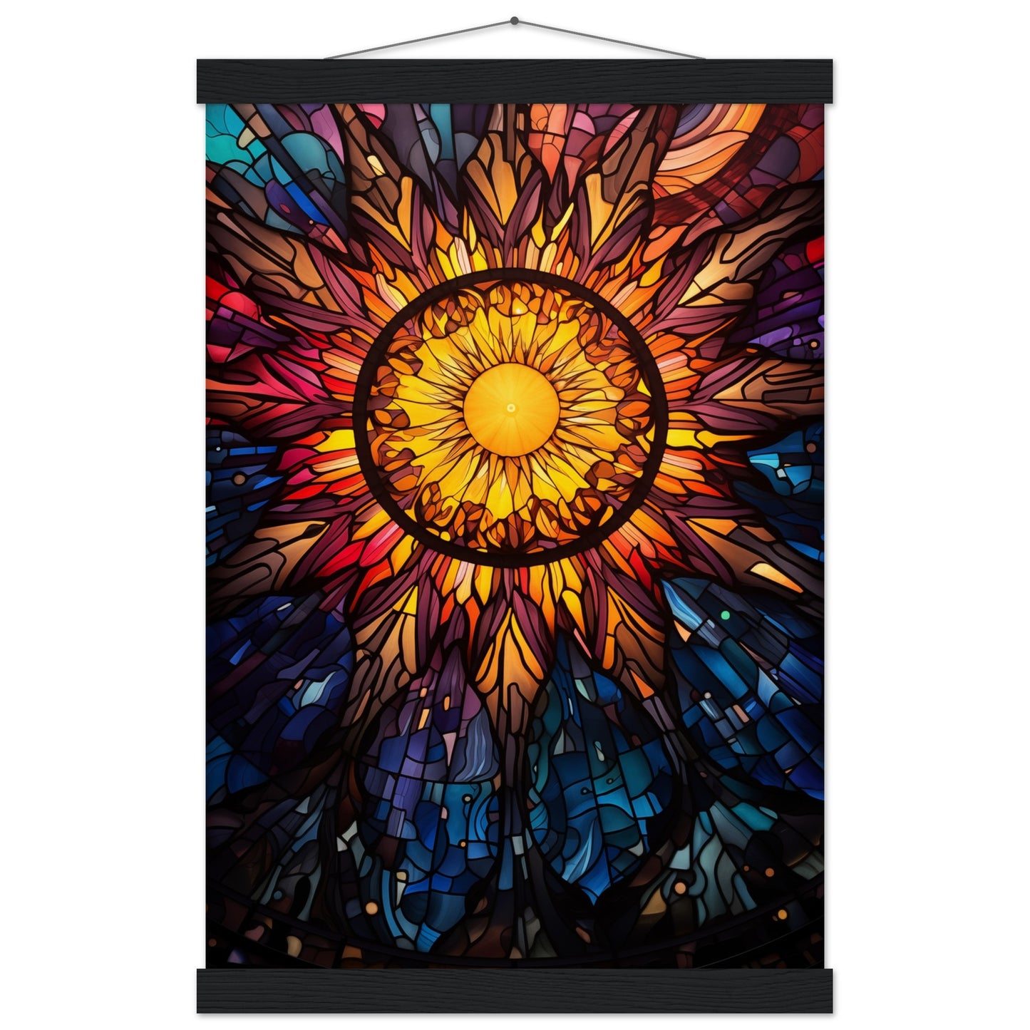 Sun Burst Poster with Hanger