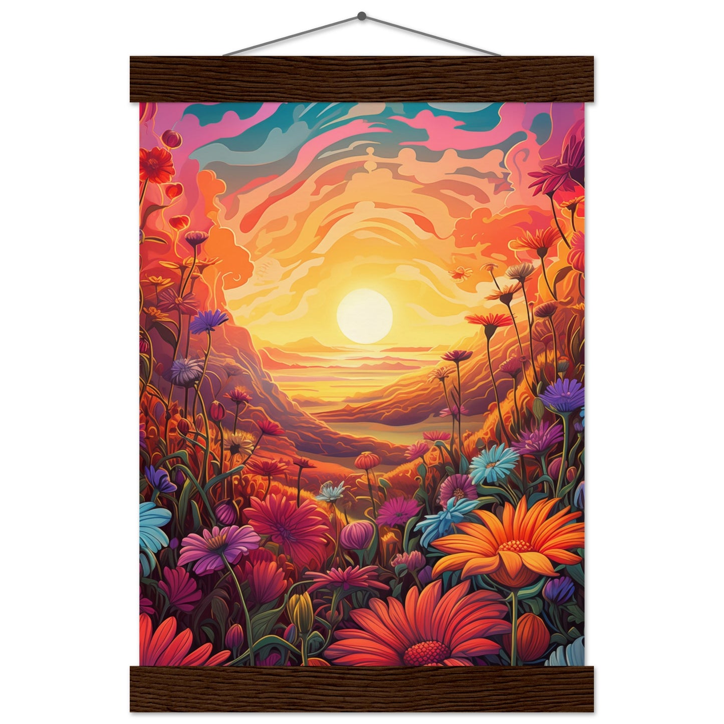 Pollen Sunset Poster with Hanger