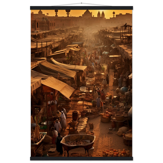 Luxor Market Poster with Hanger