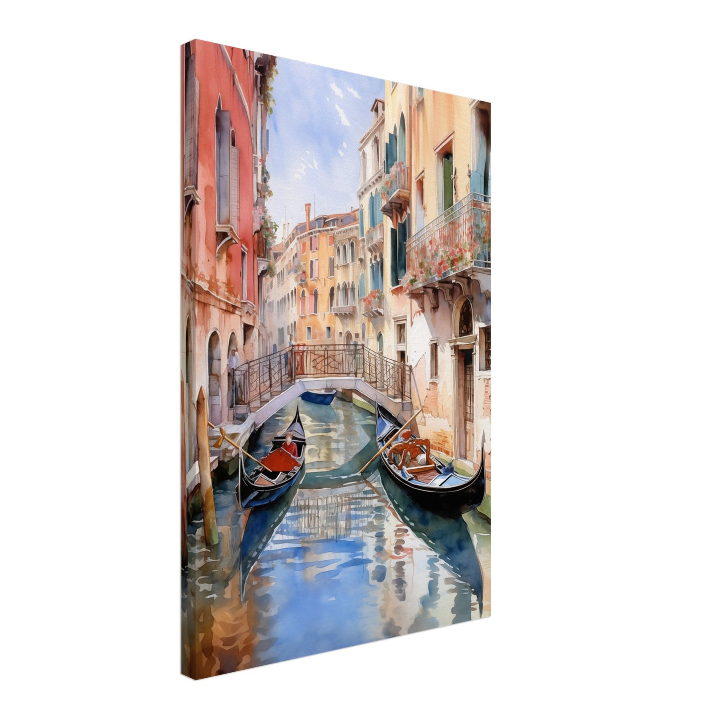 Watercolor Venice Italy Canvas