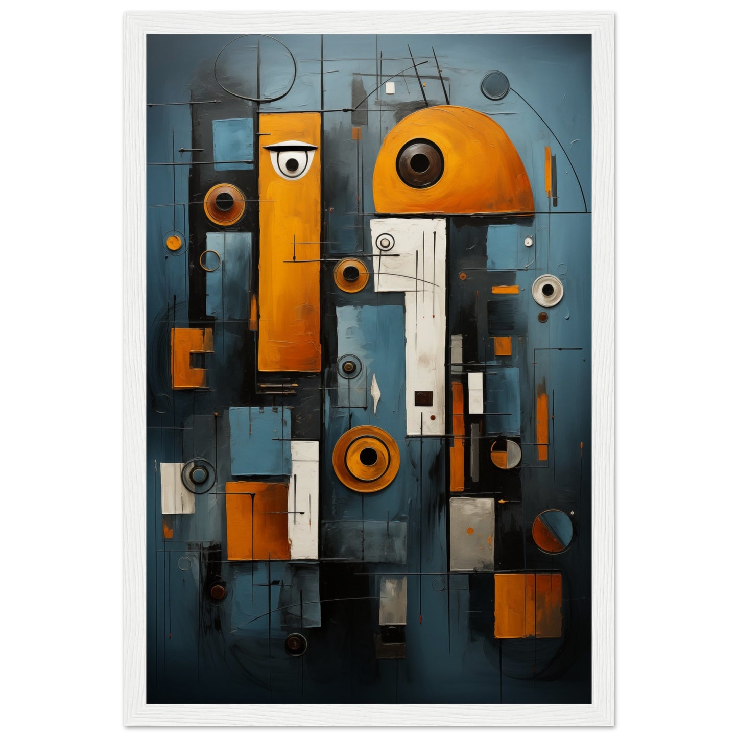 Abstract Gaze Wooden Framed Poster