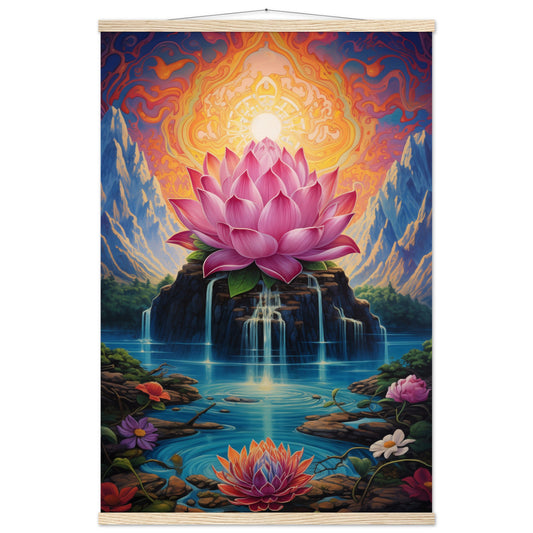 Lotus Blossom Poster with Hanger