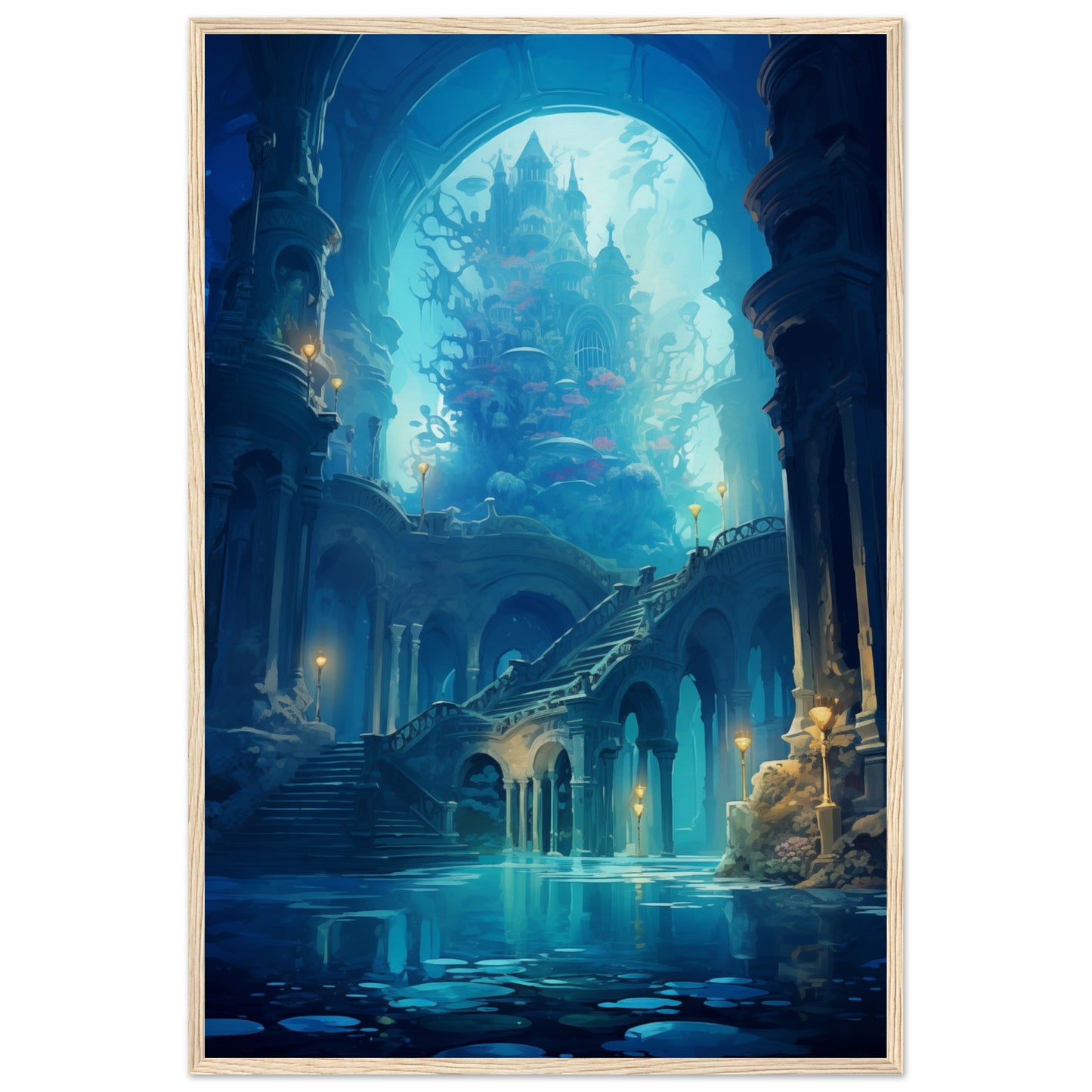 Enchanted Abyss Wooden Framed Poster