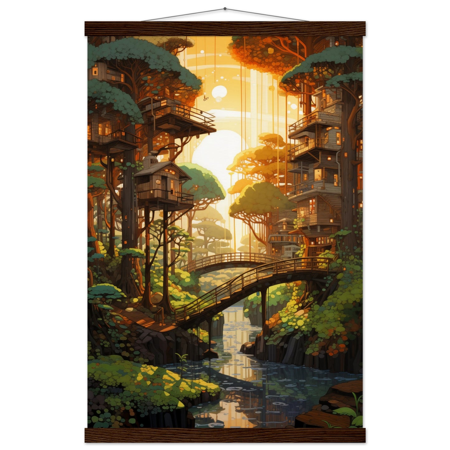 Woodland Whispers Poster with Hanger