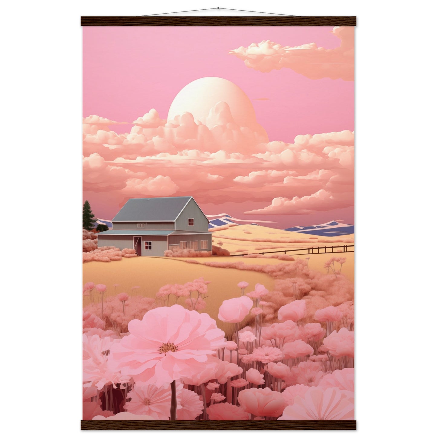 Bubblegum Farm Poster with Hanger