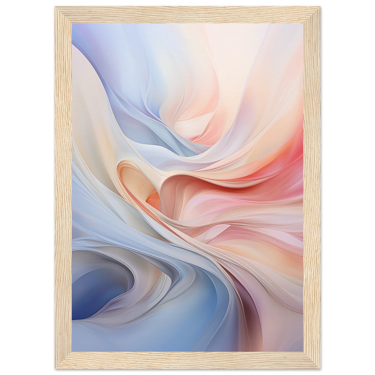 Abstract Swirl Wooden Framed Poster