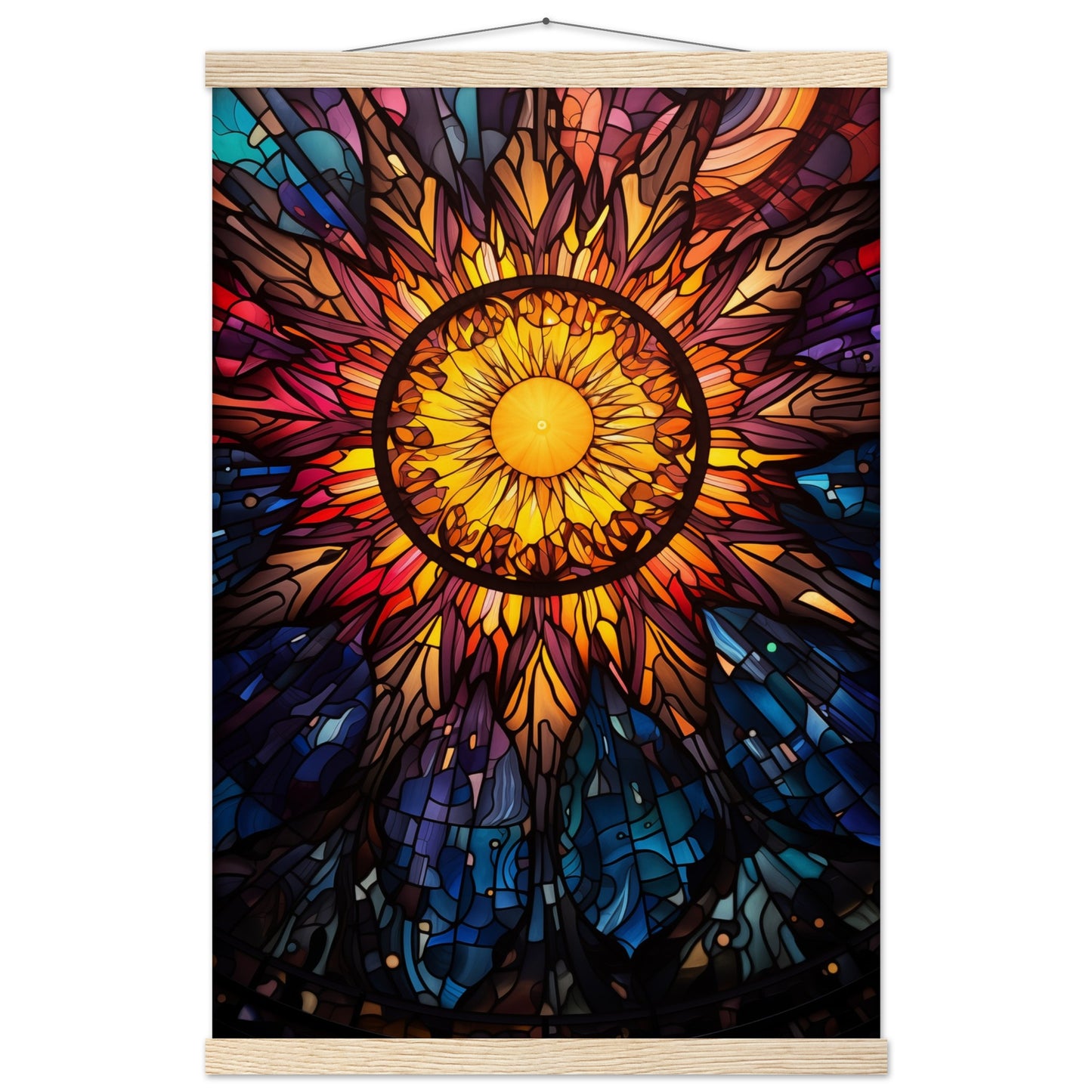 Sun Burst Poster with Hanger