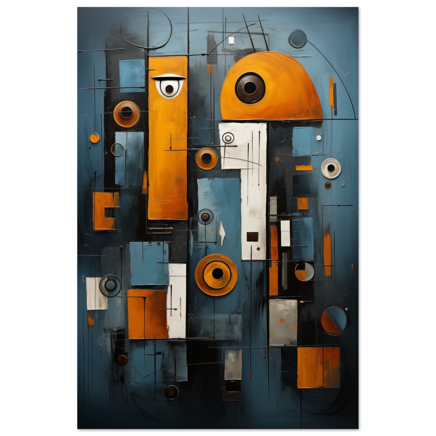 Abstract Gaze Aluminum Print