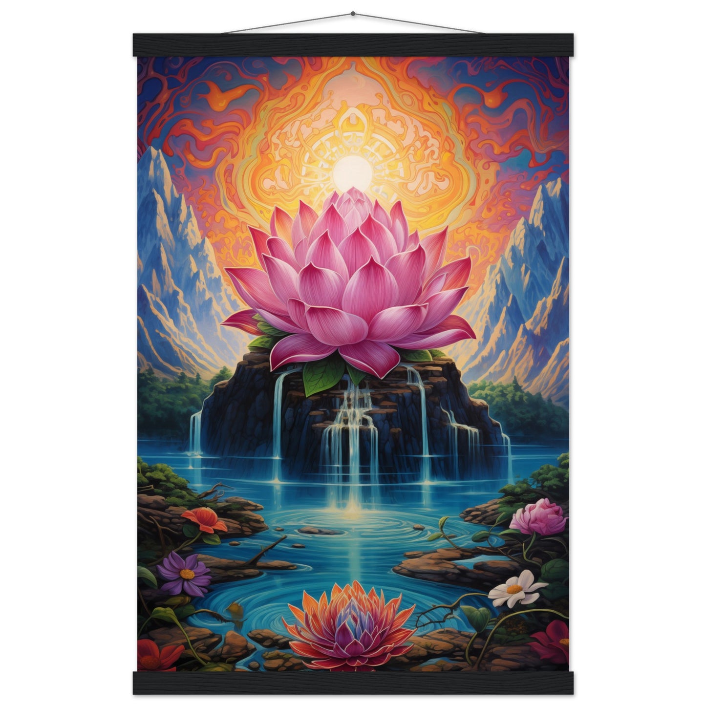 Lotus Blossom Poster with Hanger