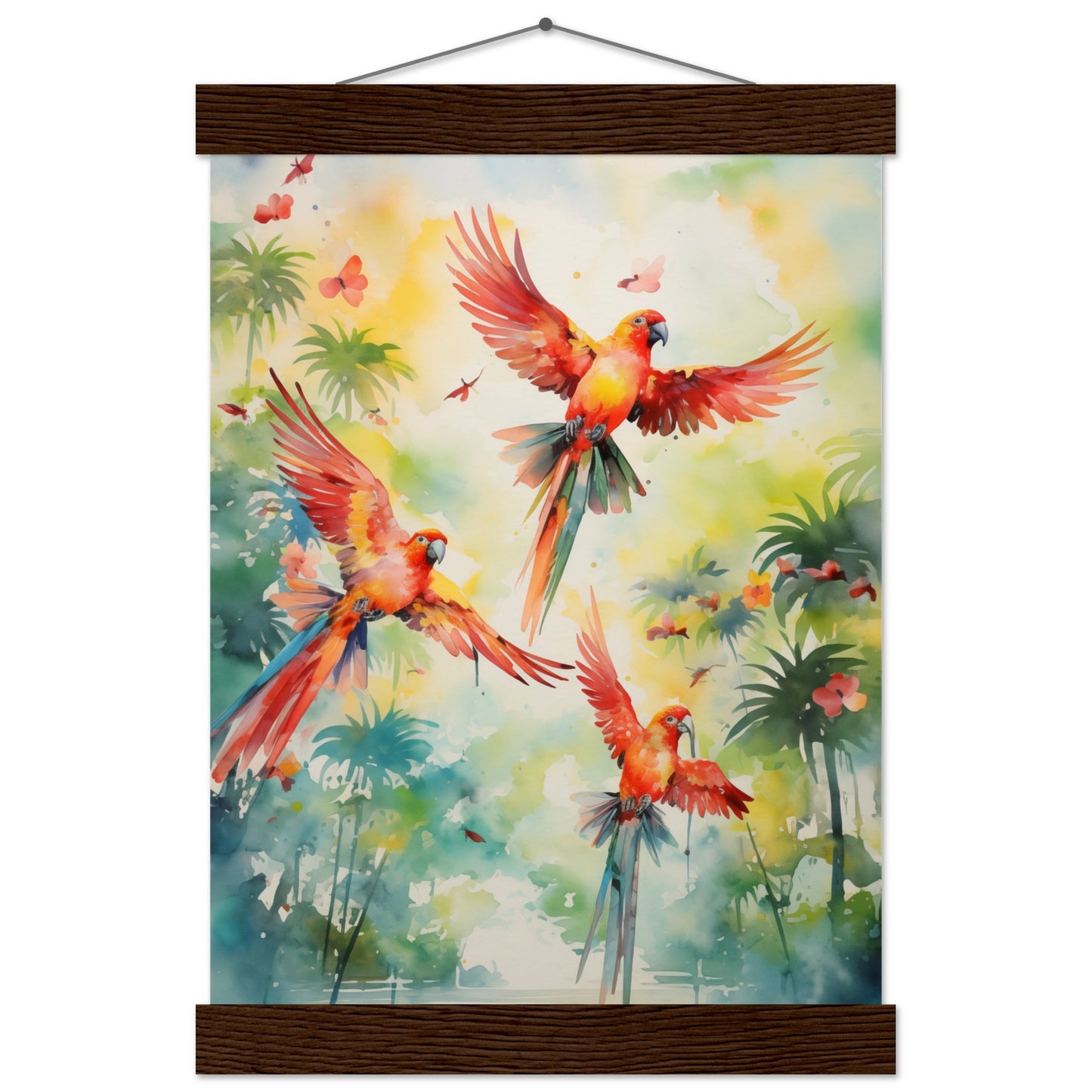 Feathered Palette Poster with Hanger