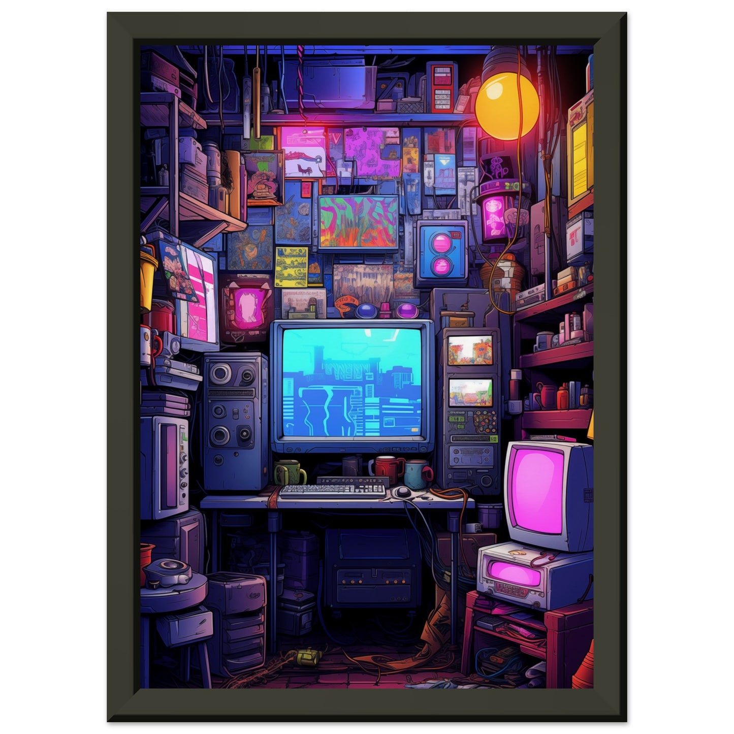 Pixel Lair Metal Framed Poster