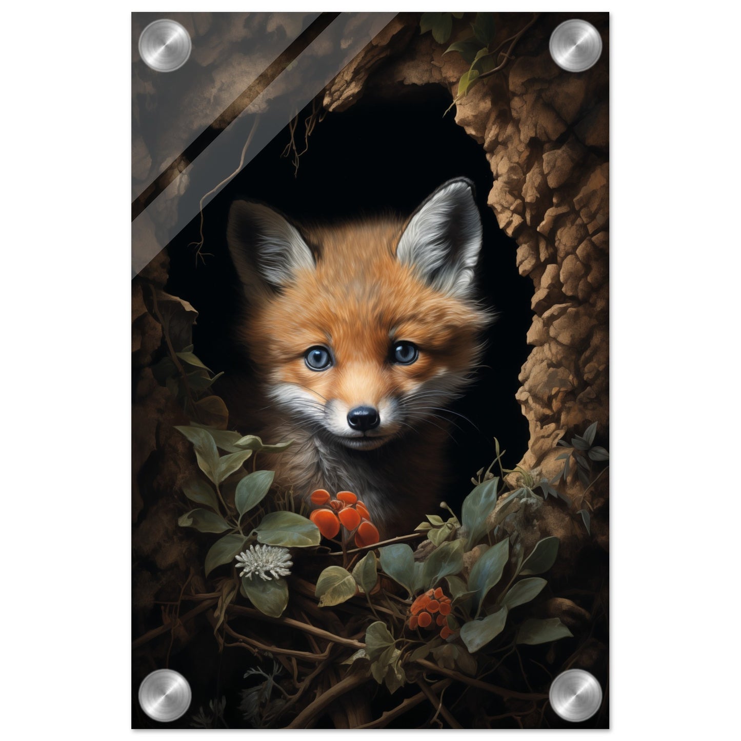 Fuzzy Fox Acrylic Print