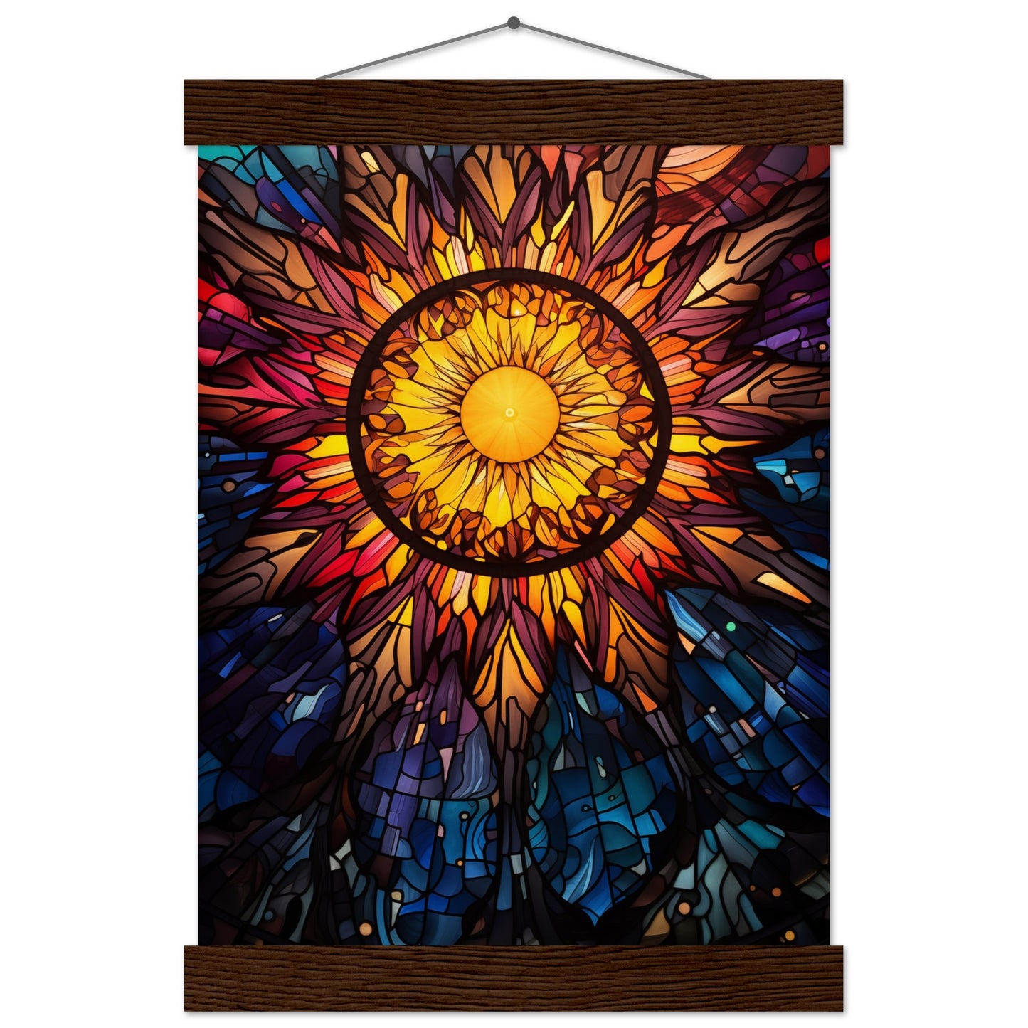 Sun Burst Poster with Hanger