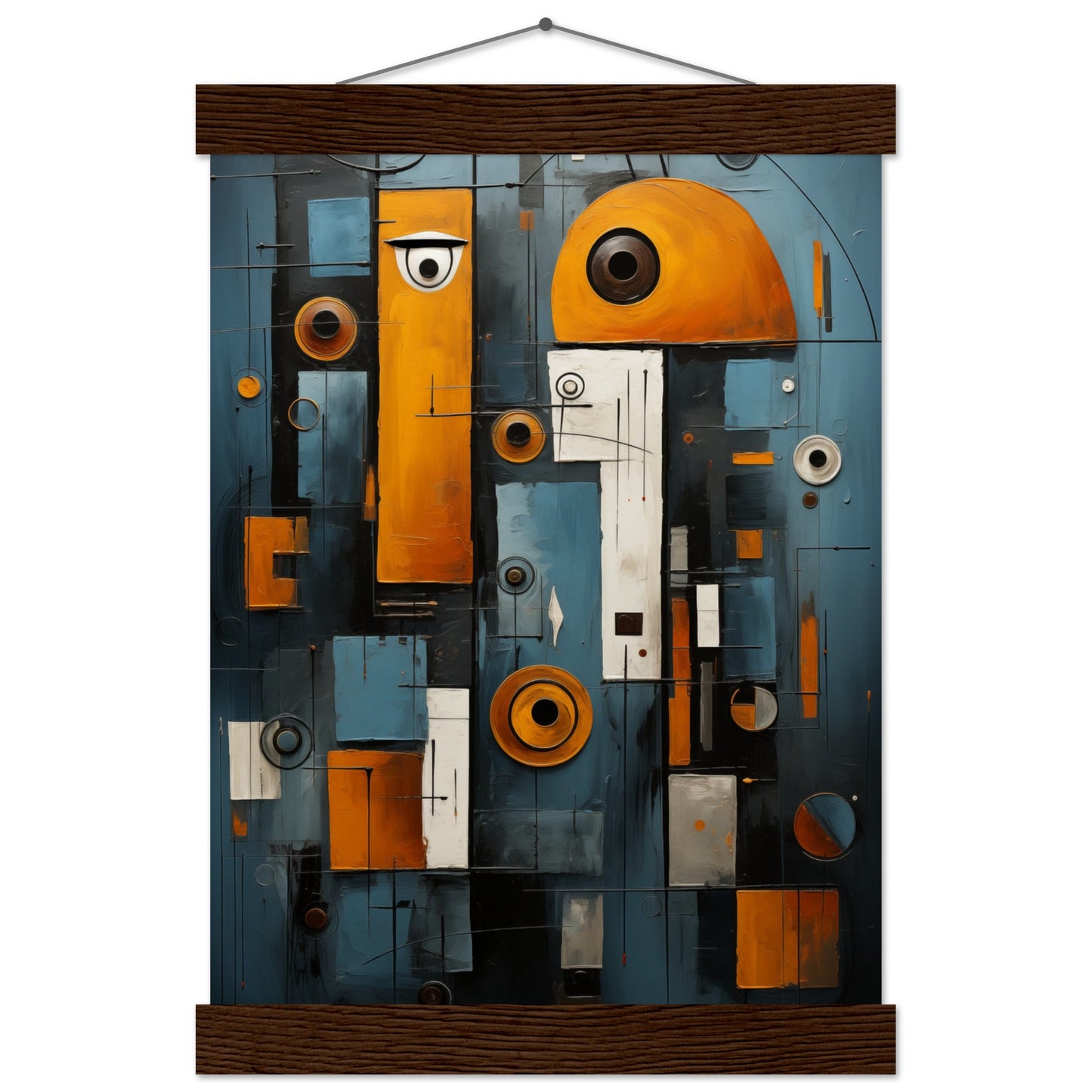 Abstract Gaze Poster with Hanger