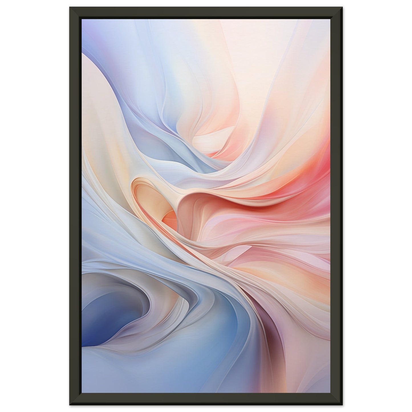 Abstract Swirl Metal Framed Poster