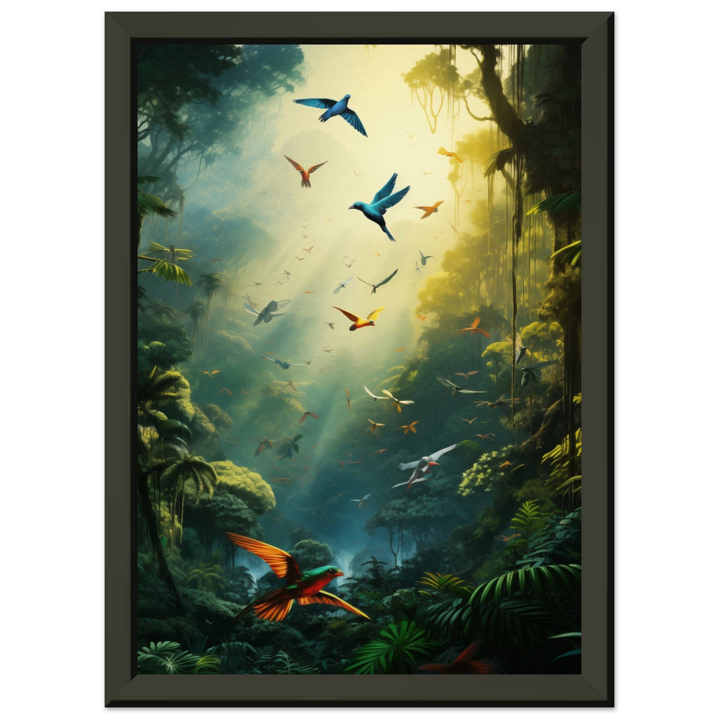 Feathered Finesse Metal Framed Poster