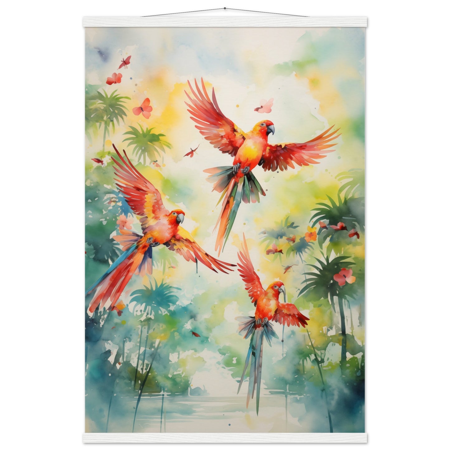 Feathered Palette Poster with Hanger