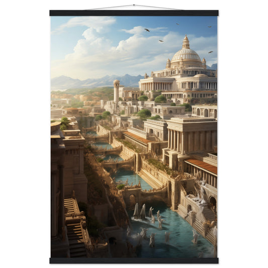 Ancient Roman City Poster with Hanger