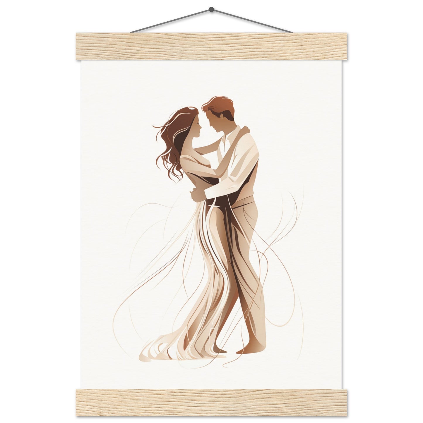 Dancing Couple Poster with Hanger