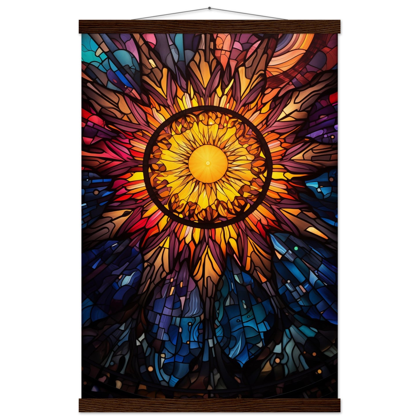 Sun Burst Poster with Hanger