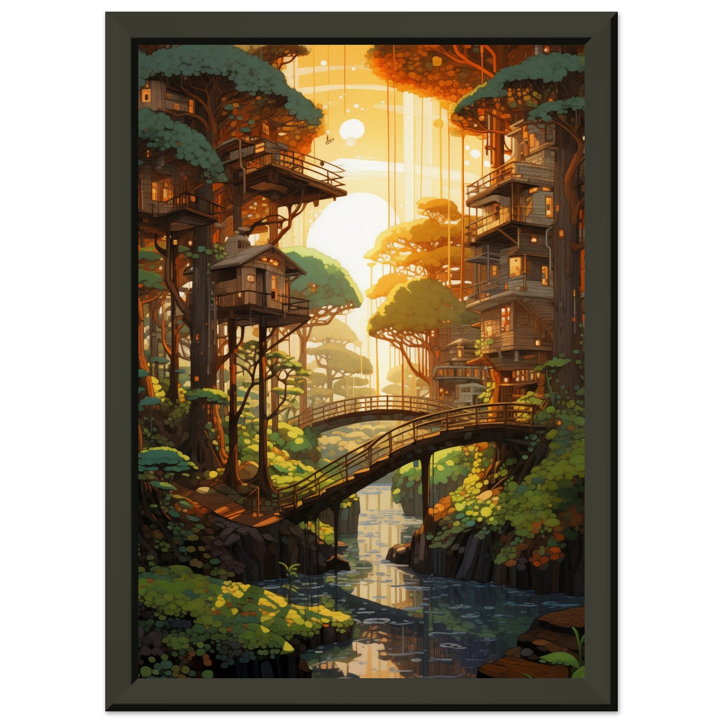 Woodland Whispers Metal Framed Poster