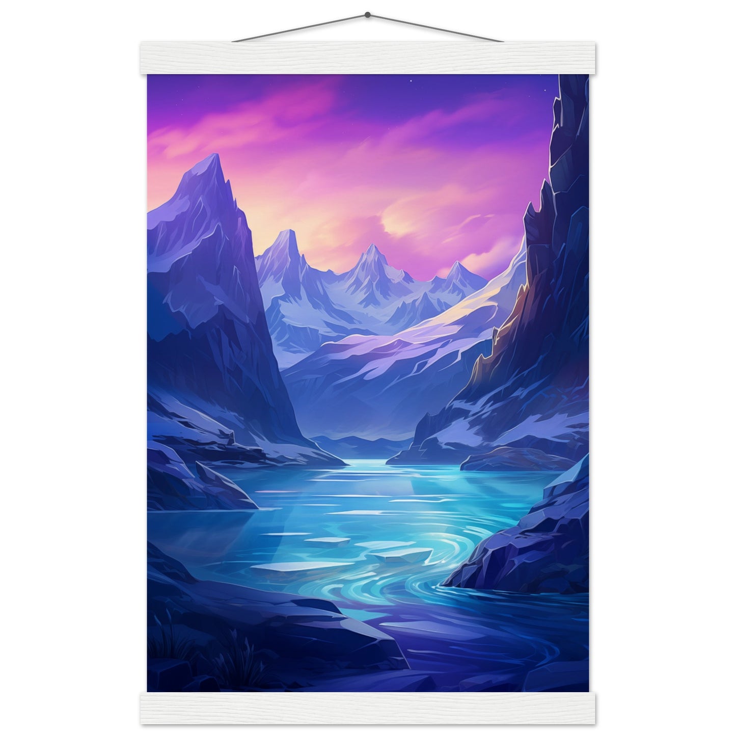 Tranquil Ice Poster with Hanger