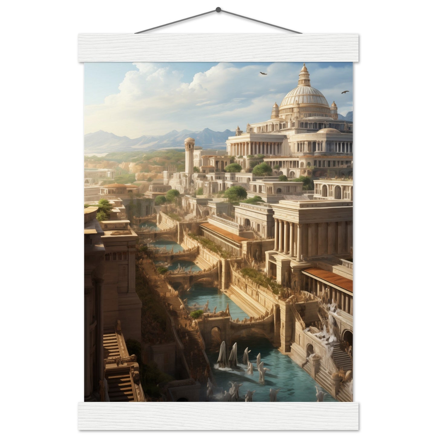 Ancient Roman City Poster with Hanger