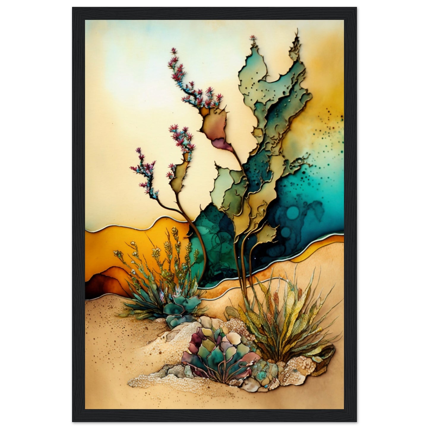 Desert Dream Treats Wooden Framed Poster