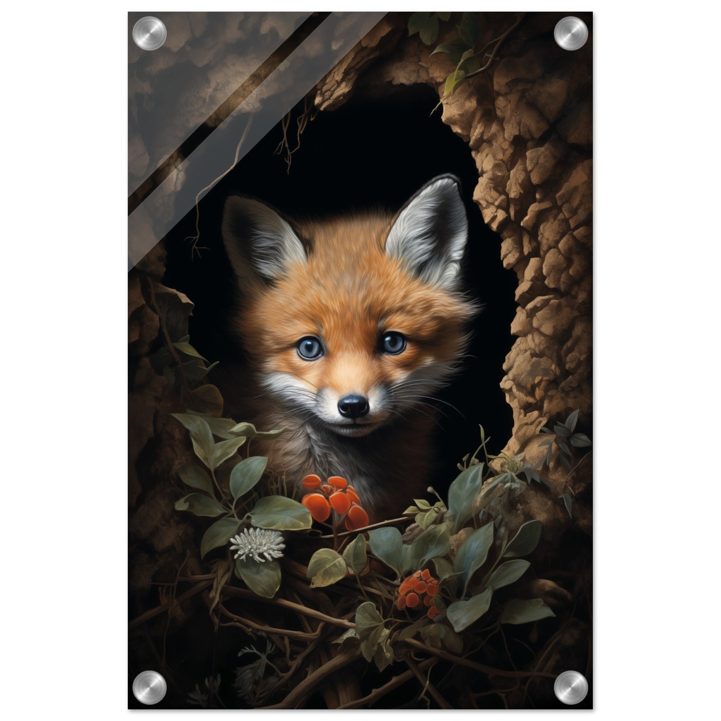 Fuzzy Fox Acrylic Print